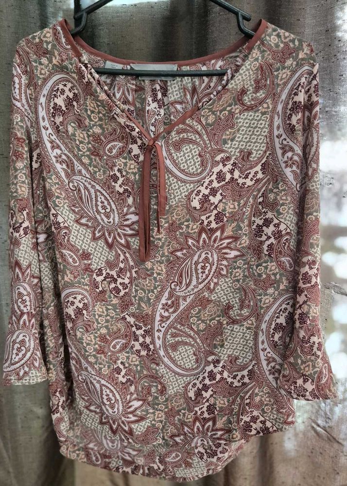 Paisley Print Blouse