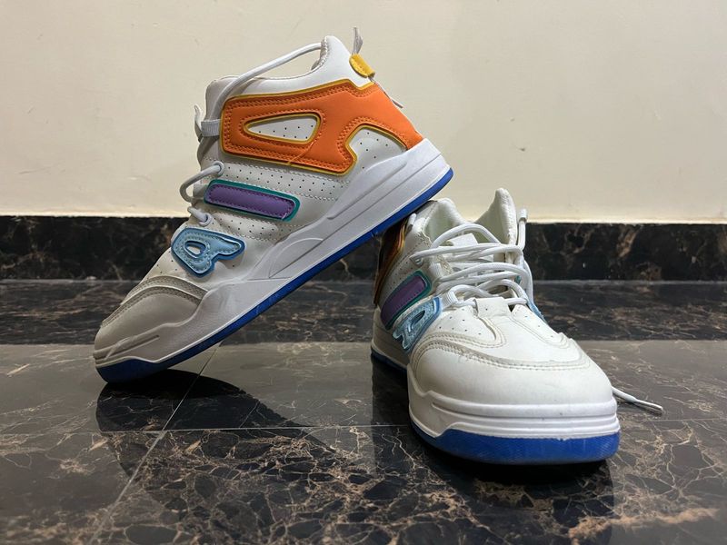Retro Style High Top Sneakers