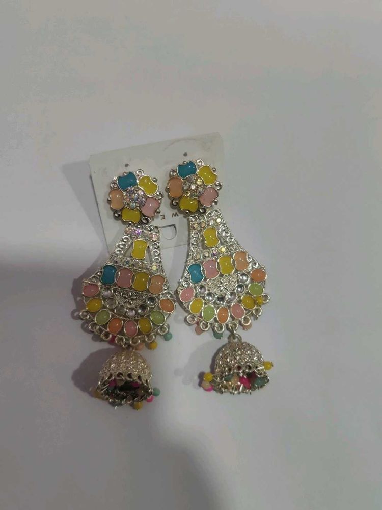 Colorful Jhumka Earrings