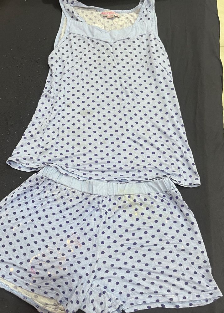 Cute Polka Dot Pajama Set