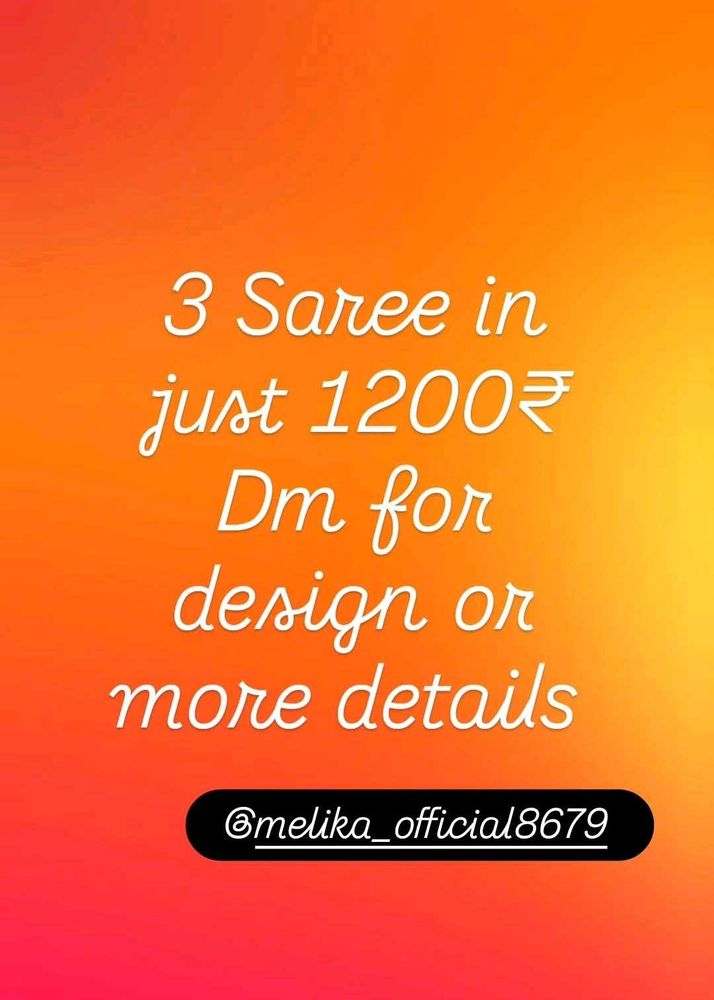3 Sarees for ₹1400