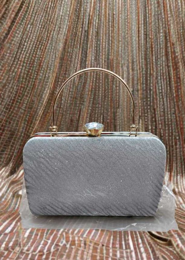 Elegant Silver Clutch