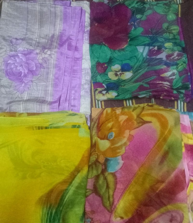 Combo 8 Multi Colour SAREE&#39;S