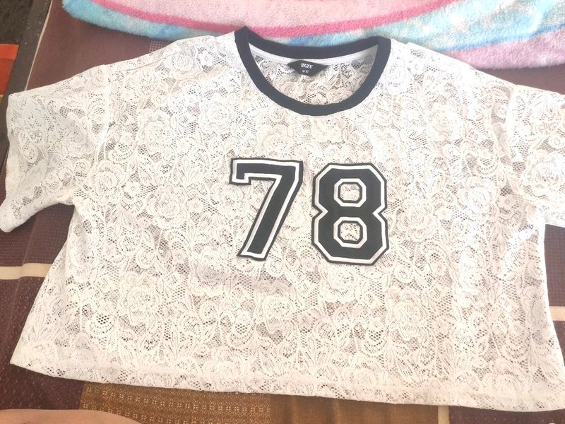 MAX, Women&#39;s Crop Top, Size M, White