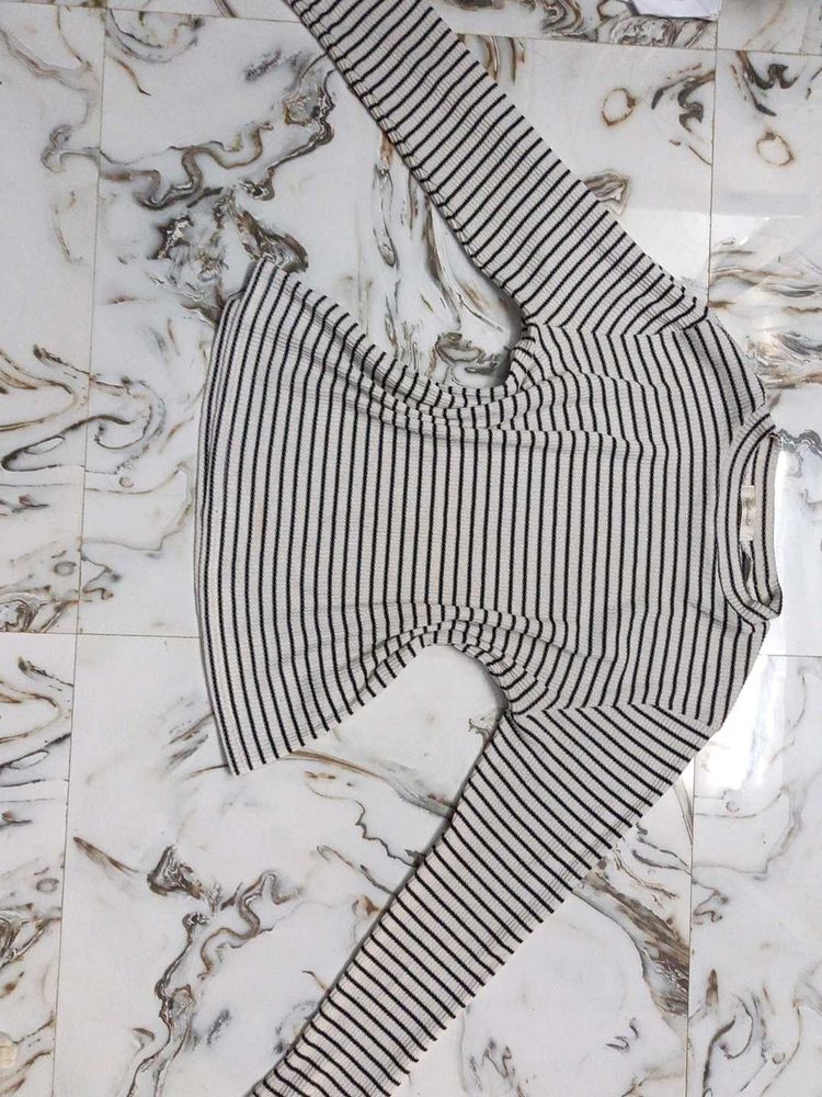Striped Long Sleeve Top
