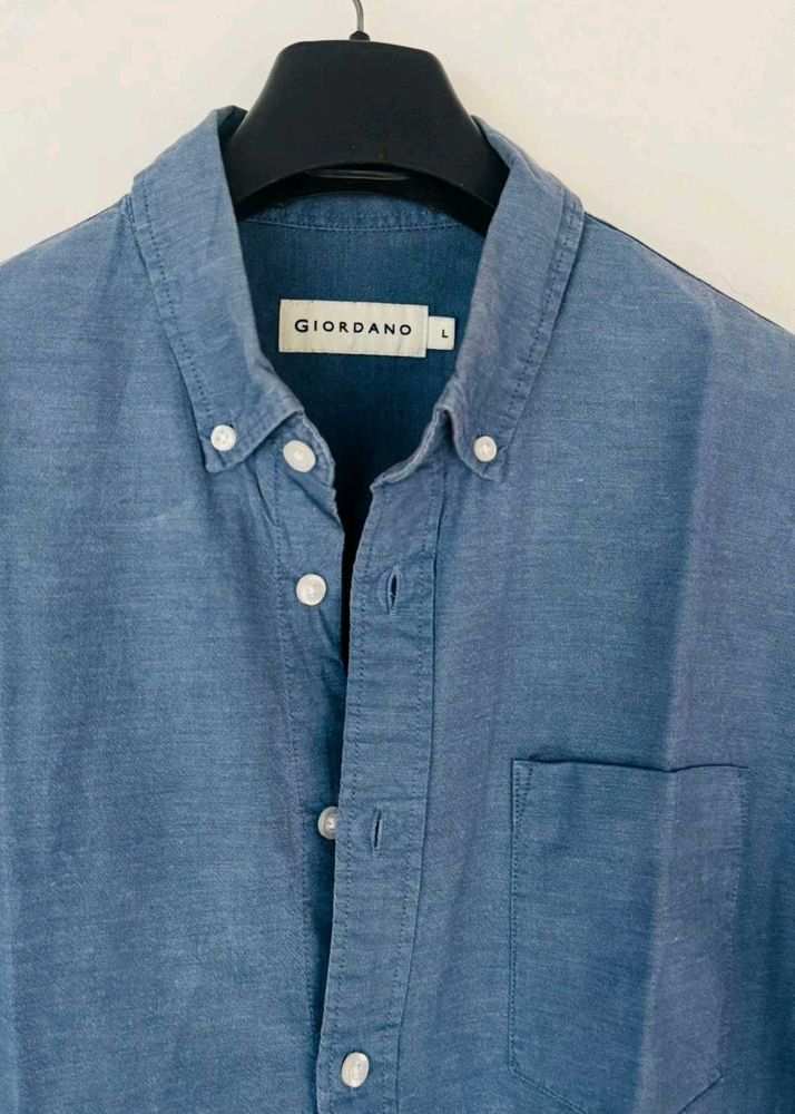 Giordano Blue Shirt