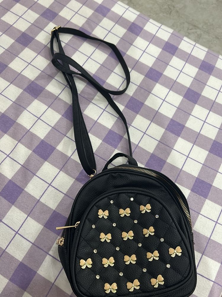 Black Sling Backpack