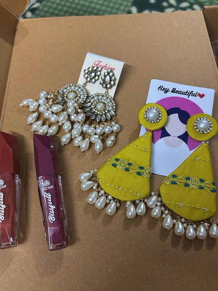 Earrings &amp; Lipstick Duo