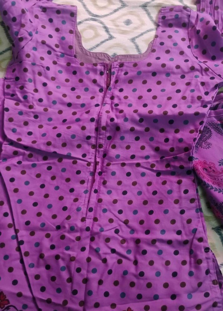 Purple Floral Salwar Suit