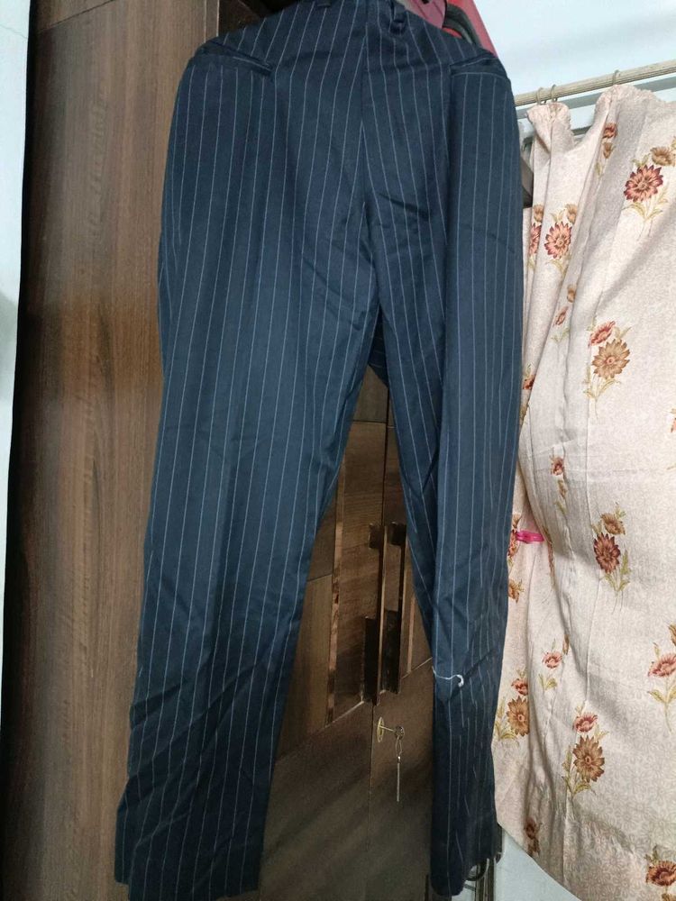 Striped Black Trousers