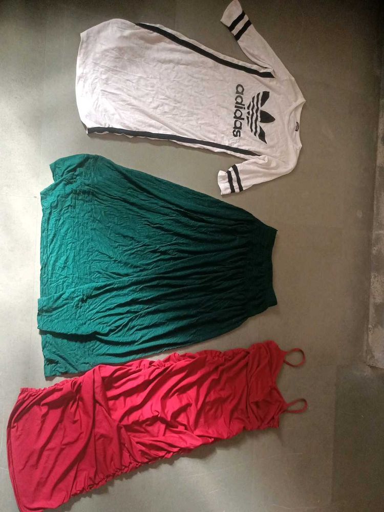 Clothing Bundle: Adidas Top, Skirt &amp; Dress Combo