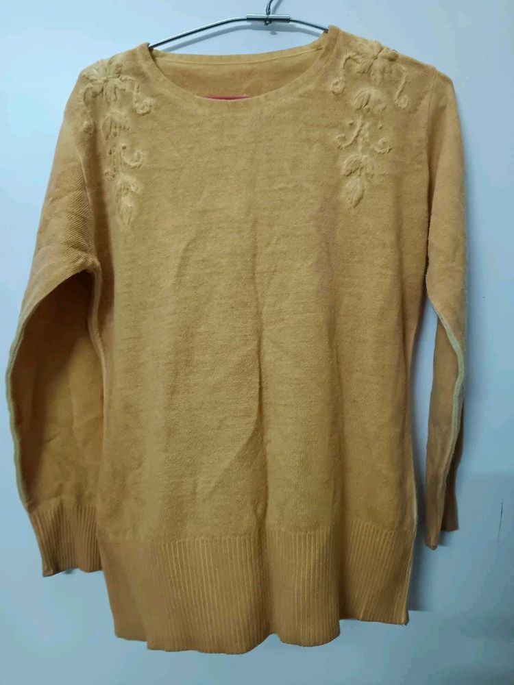 Embroidered Knit Sweater