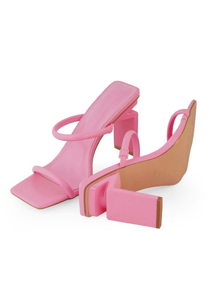Pink Heeled Sandals