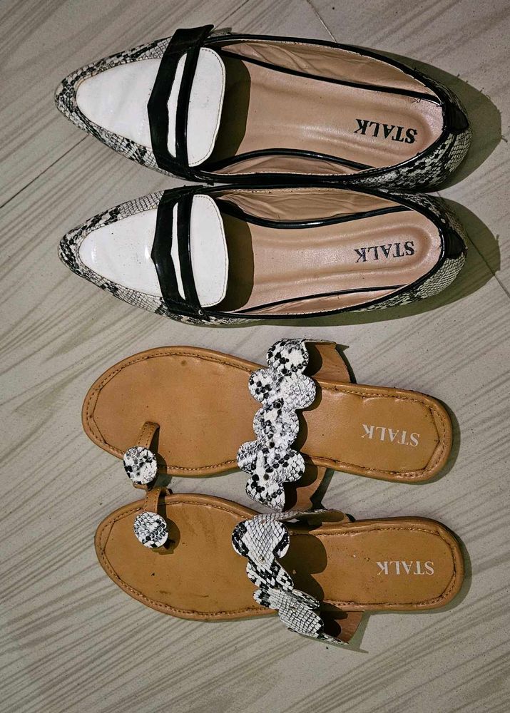 Snake Print Bellies And Flats