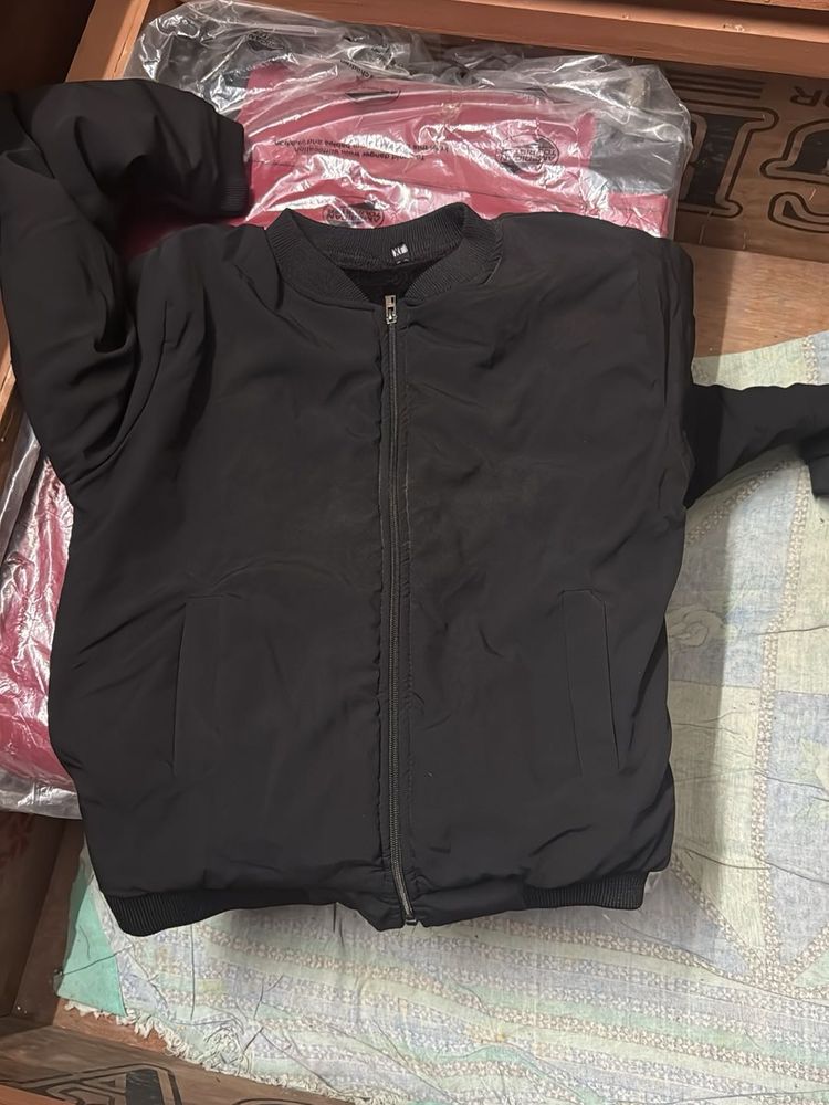 Fur jacket black colour