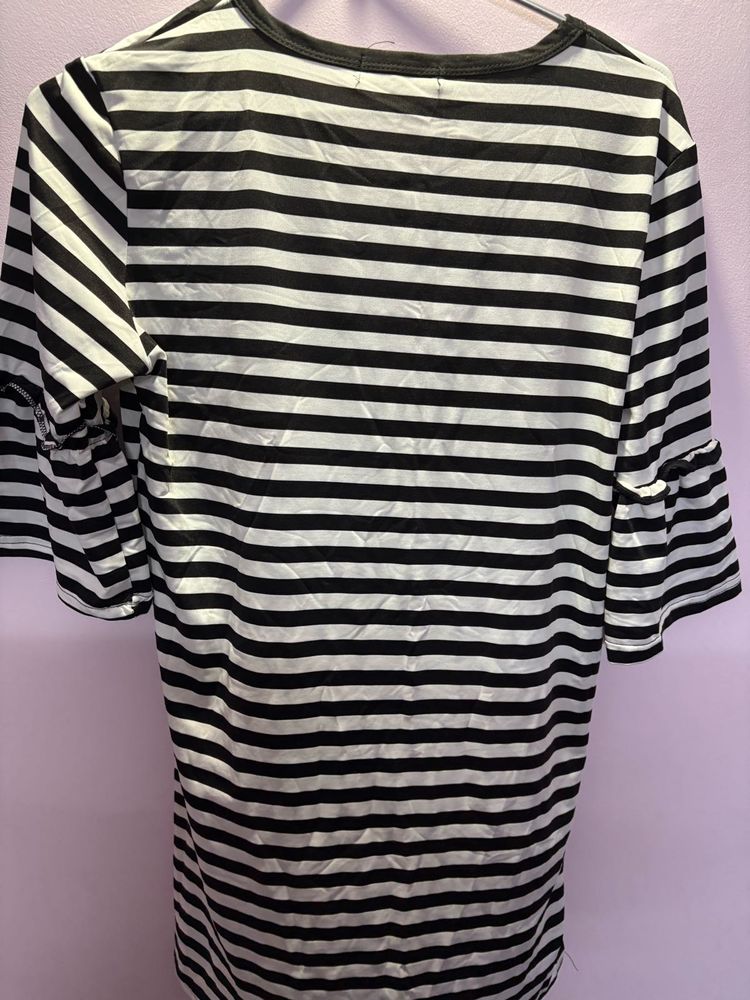 Striped Bell Sleeve Top