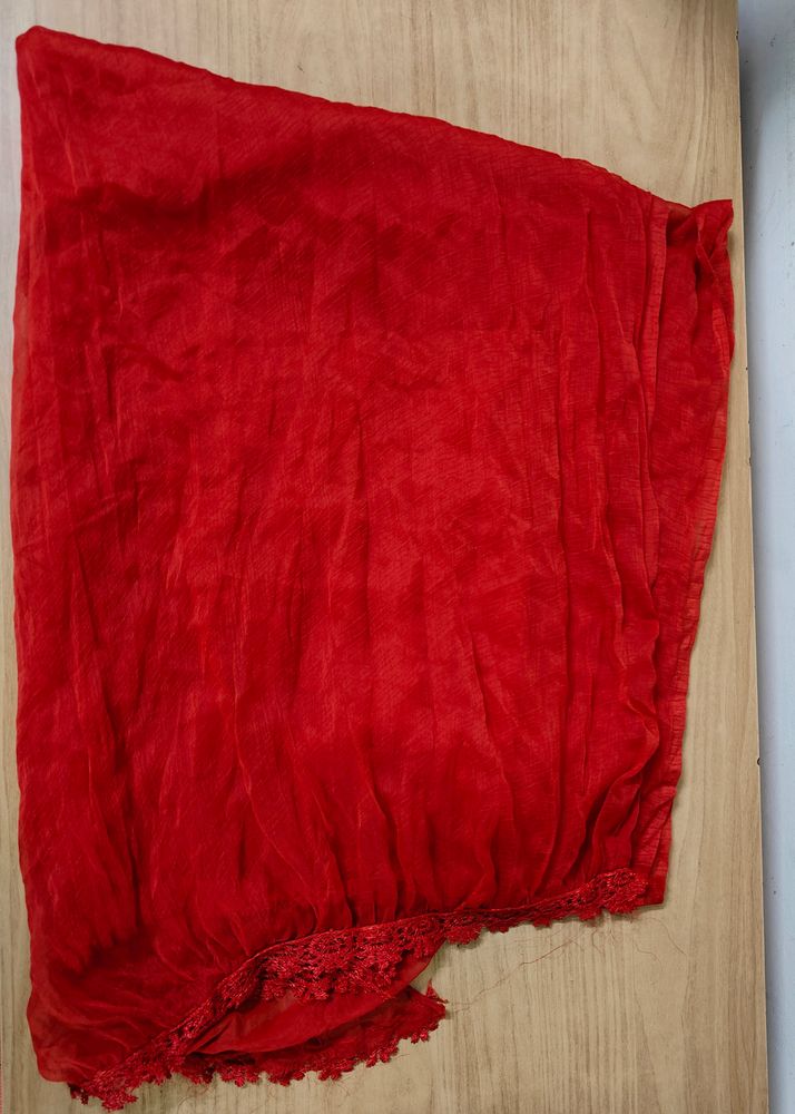 Red Dupatta , pallu (Women&#39;s)