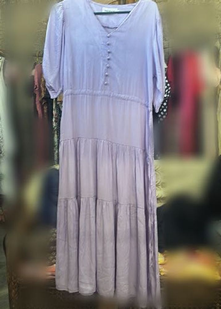 Flowy Lavender Maxi Dress