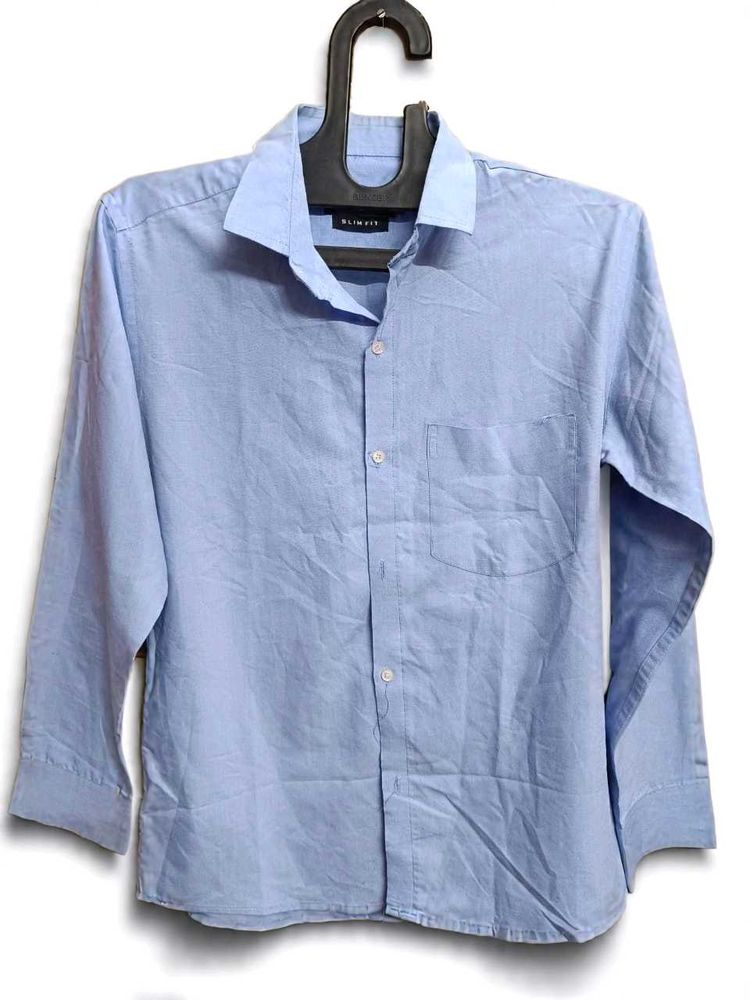 Men&#39;s Blue Slim Fit Shirt