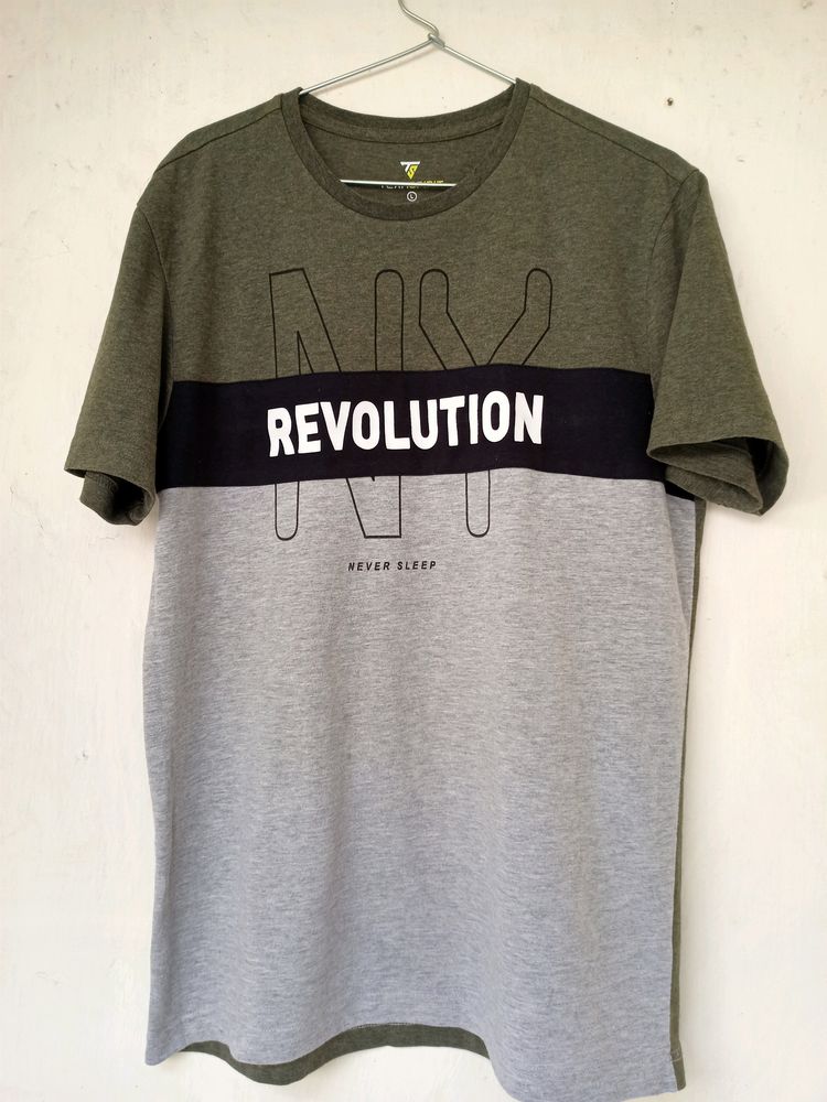 Teamspirit Olive And Grey T-shirt
