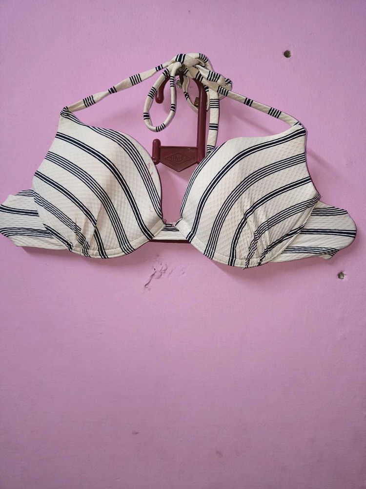 New Striped Bikini Top