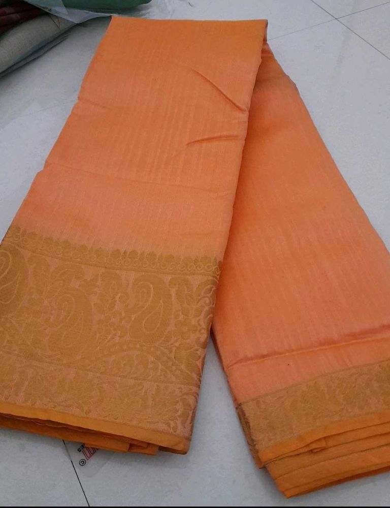 Coral Colour Saree
