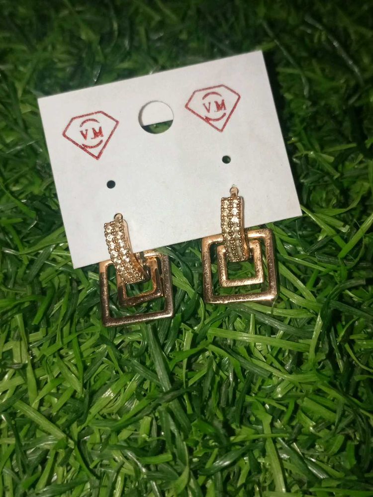 Square Drop Earrings