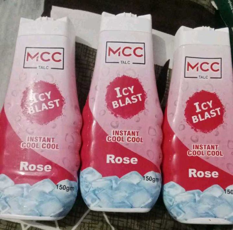 MCC Pack (3) Icy Blast Talc Powder - Rose