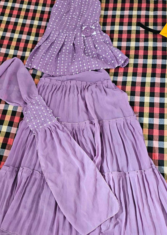 Cute Lavender Girls Outfit