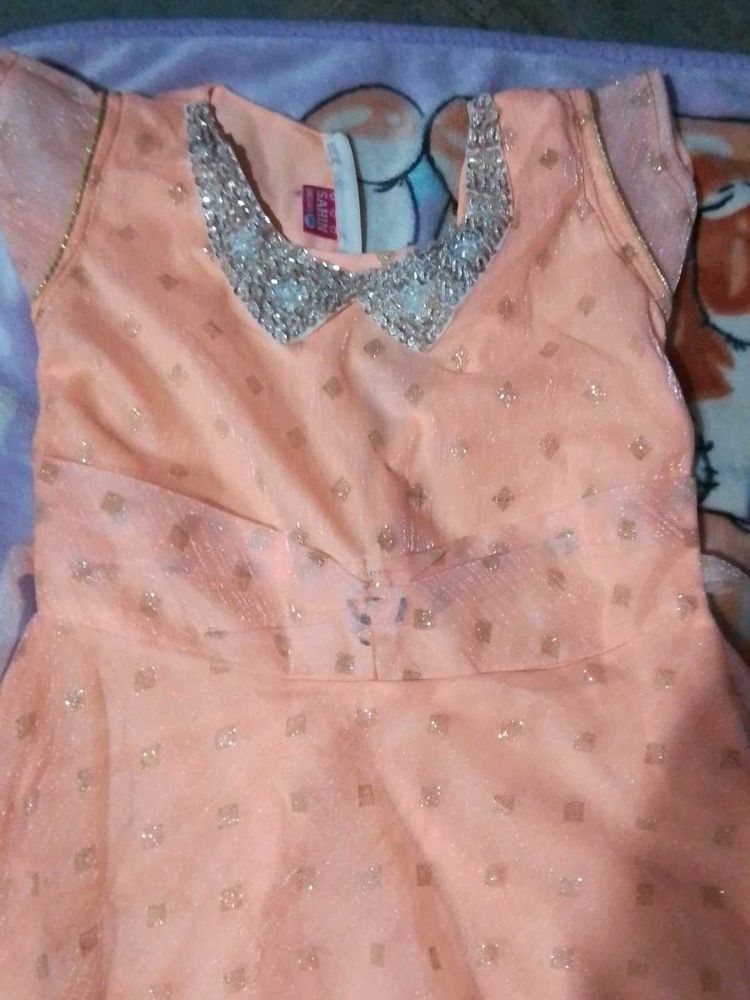 Peach Party Dress