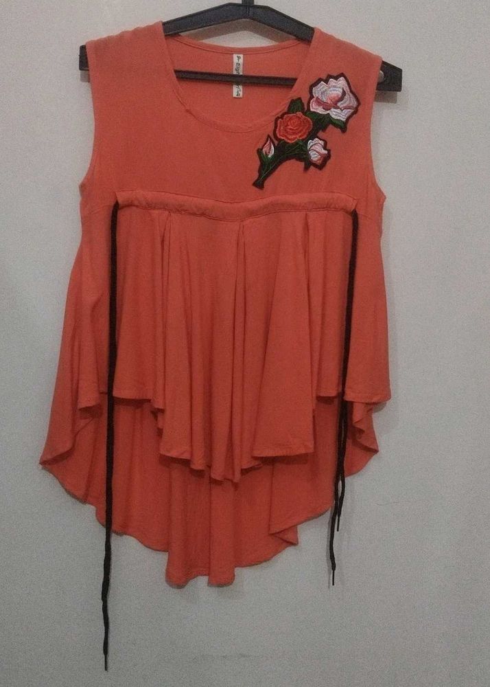 Rose Petal Chic - Solid Top With Flirty Details
