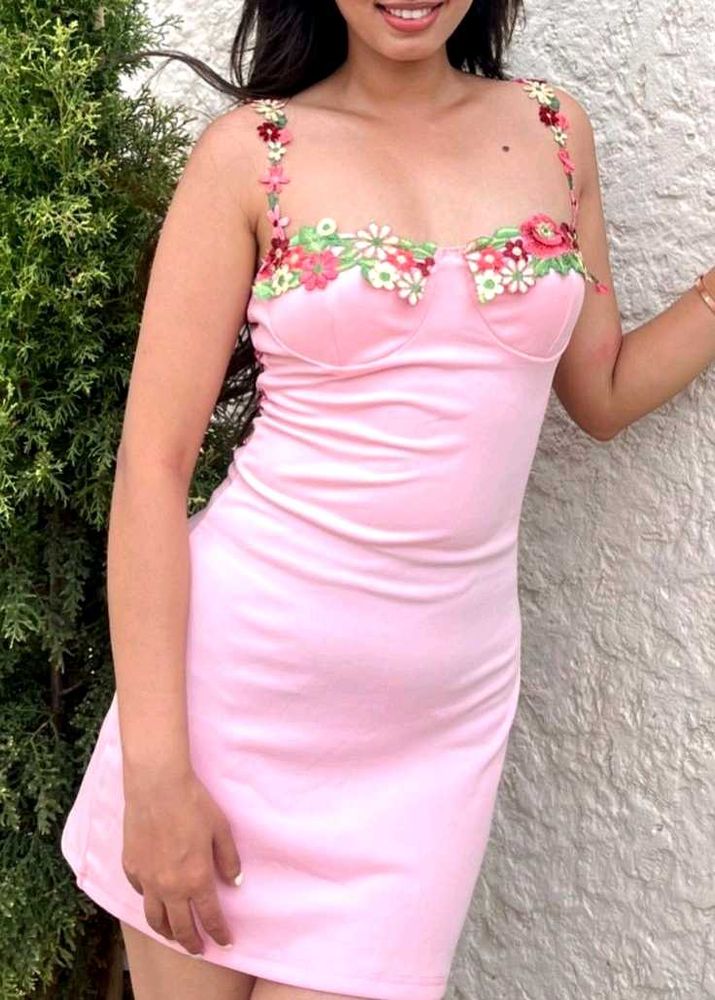 y2k flower dress