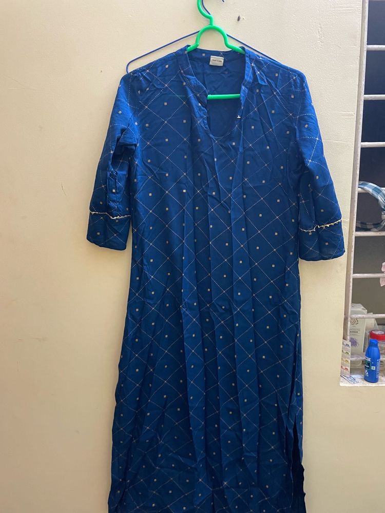 Navy Blue Kurta