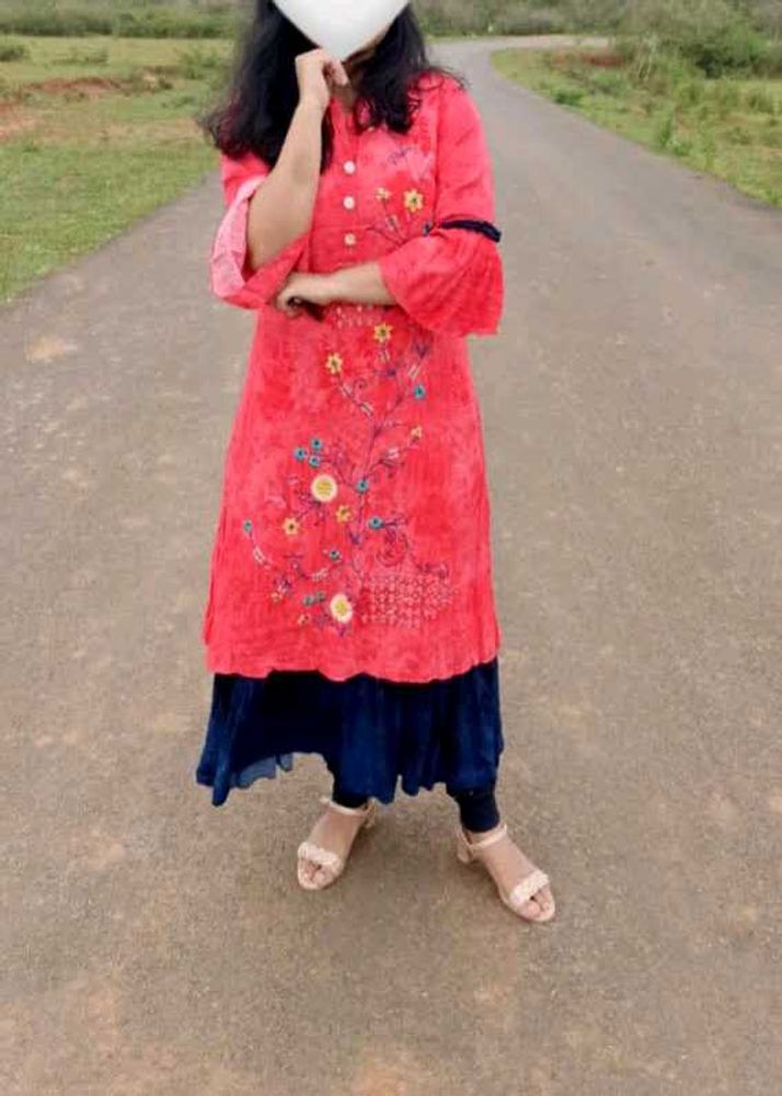 Elegant Floral Print Kurta For Festives ‼️‼️