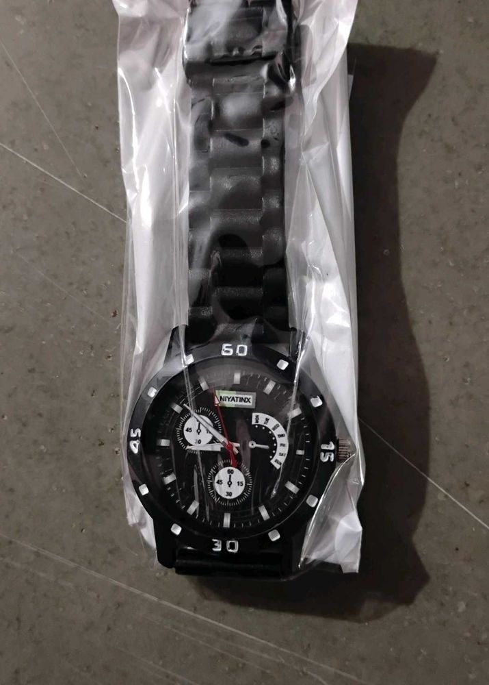 Niyatinx Black Wrist Watch