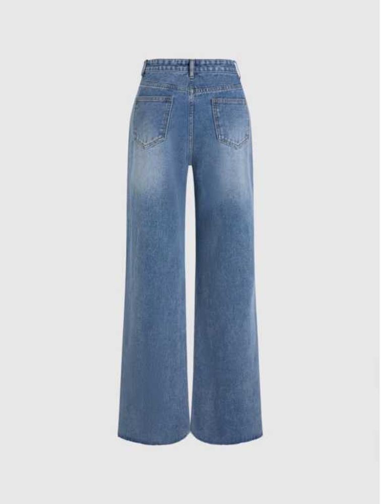 Wide Leg Denim Jeans