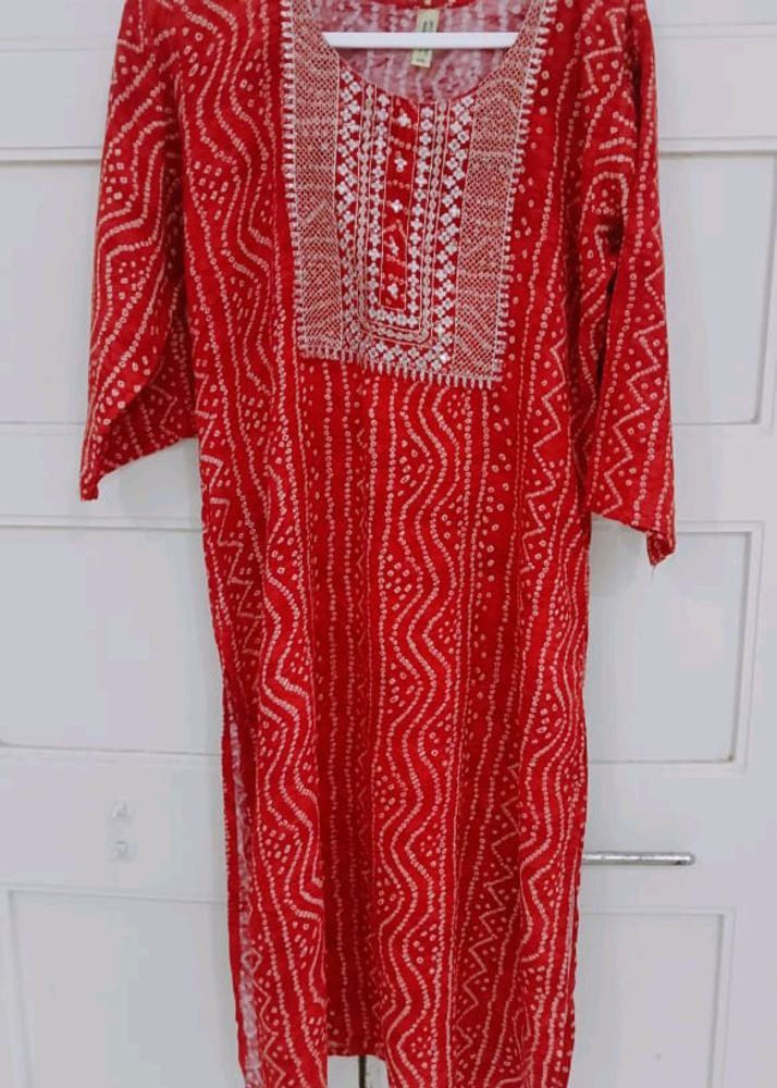 Bandhani Print Kurta