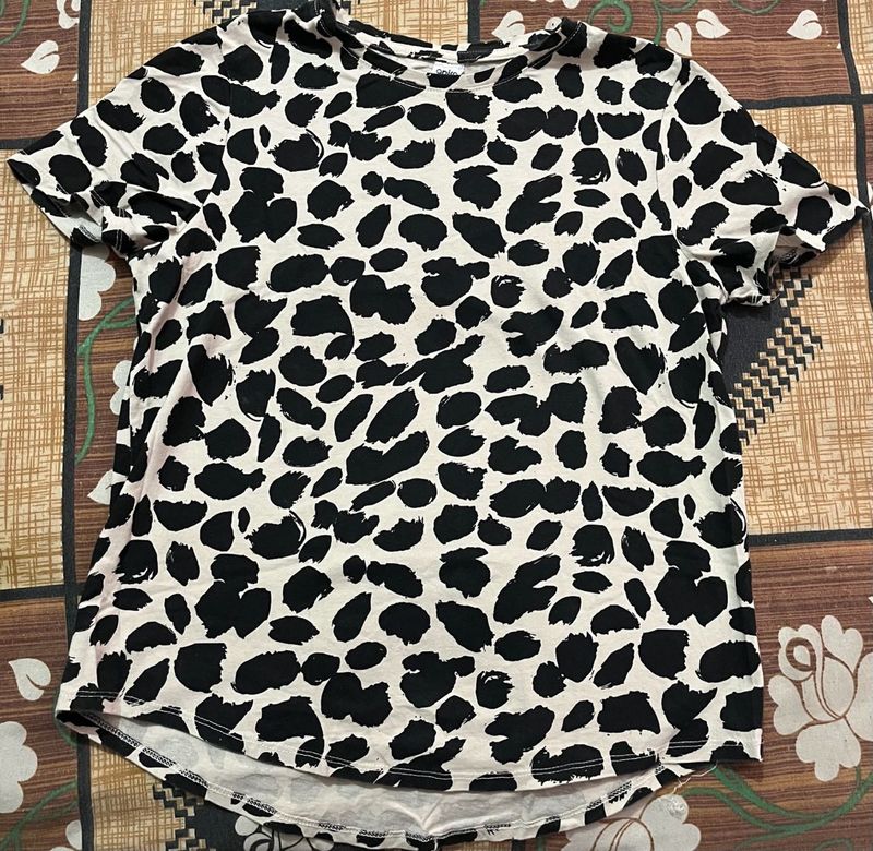 Animal Print Casual T-Shirt