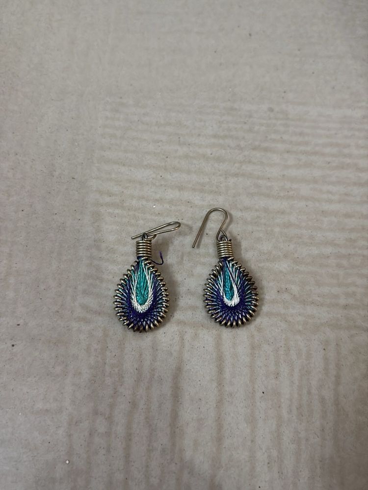 Small Thread Work Earrings