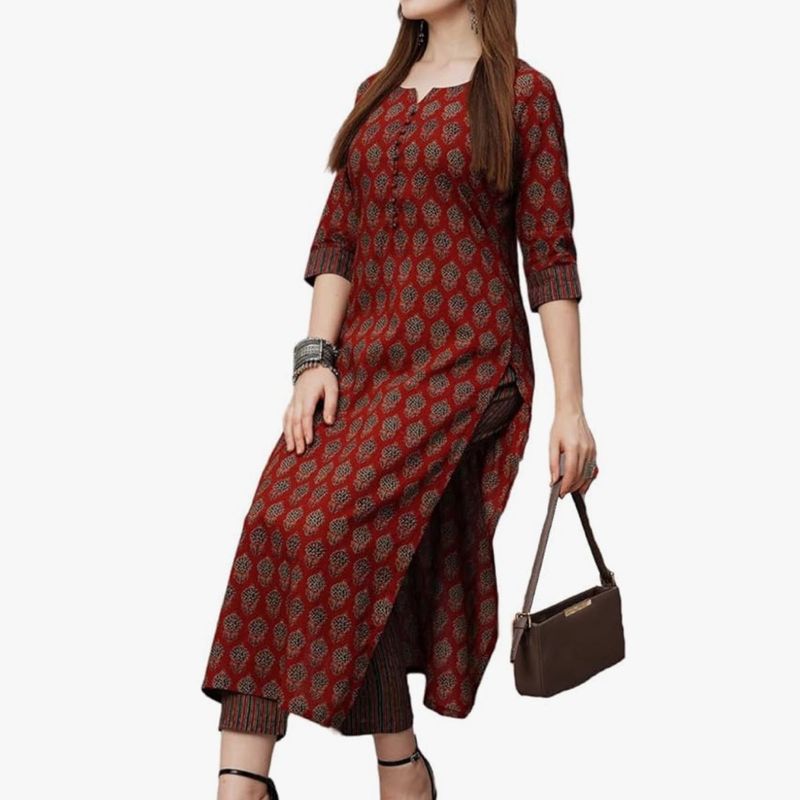 Women L Size Kurta With Pants