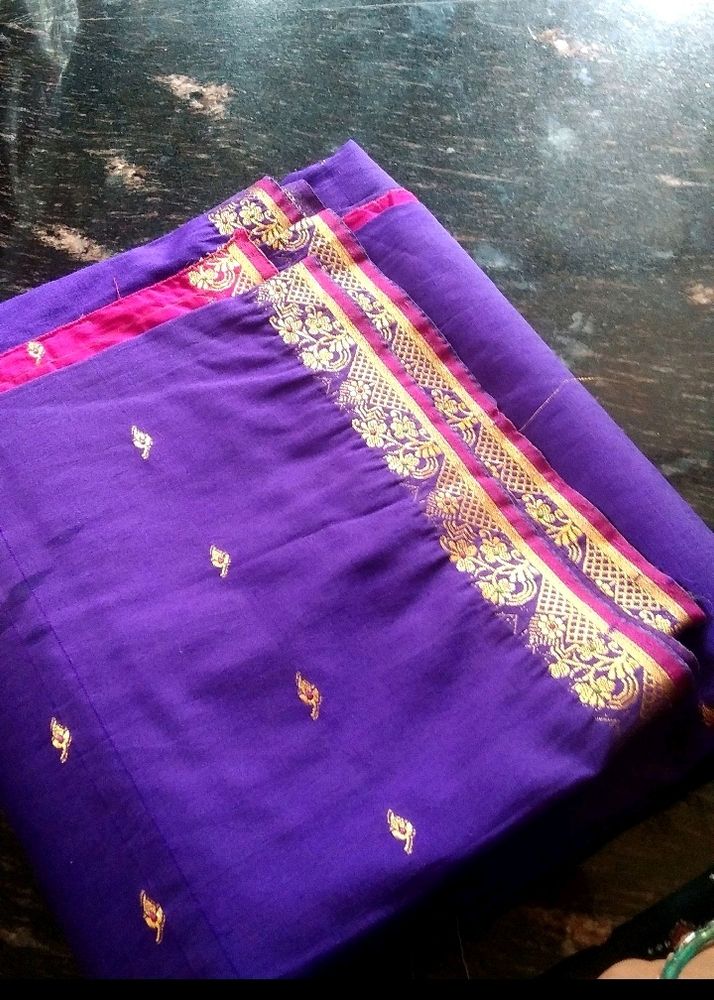 💜Purple and Gold  Saree💜