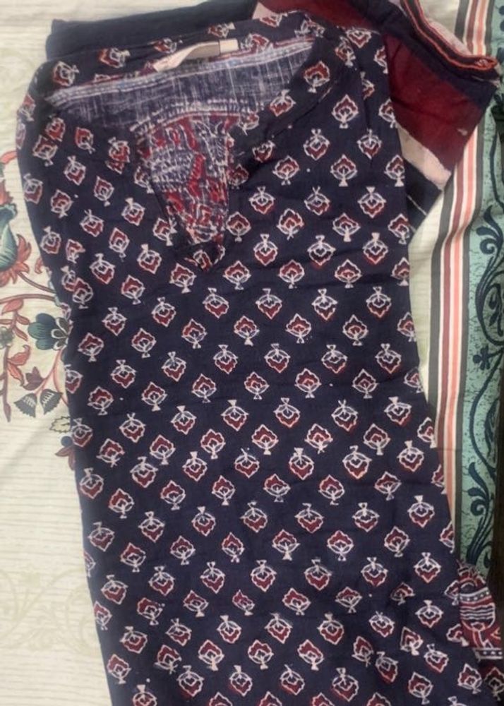 Ajrak Print Kurti