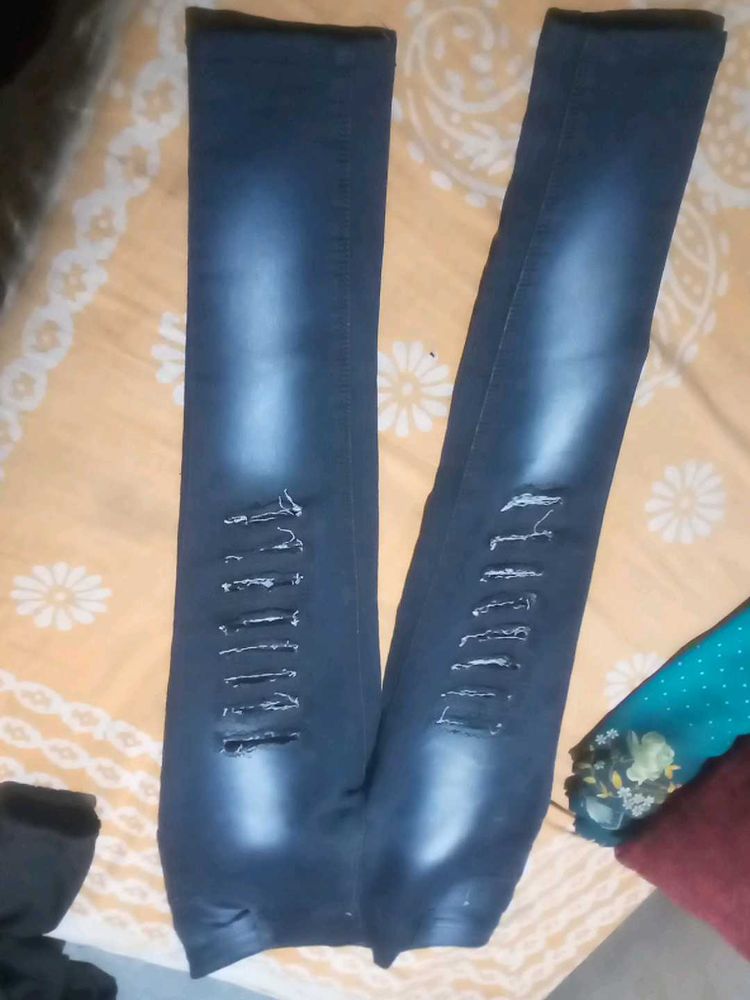 Ripped Blue Jeans