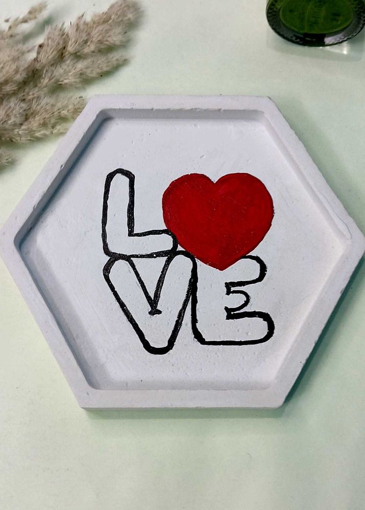 LOVE Hexagon Trinket Dish