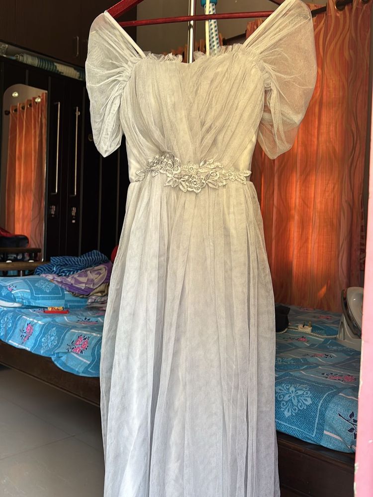 Women Net Material Gown