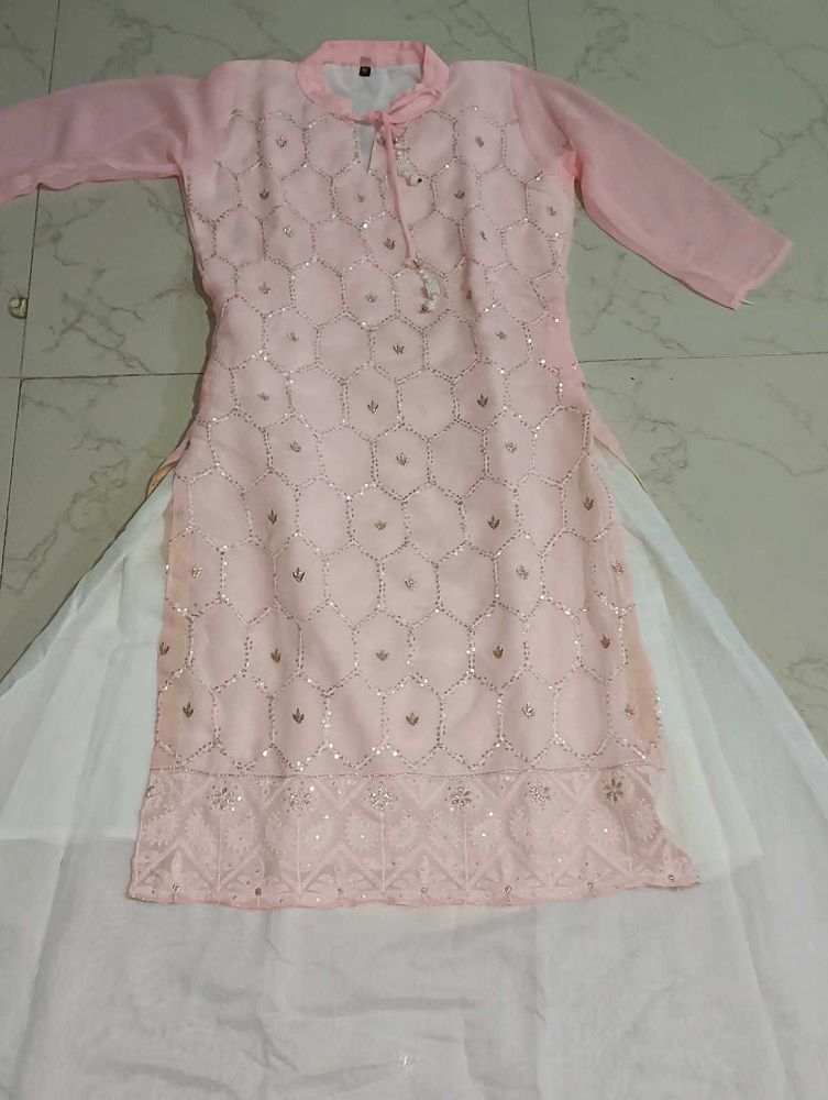 Elegant Pink Kurta Set