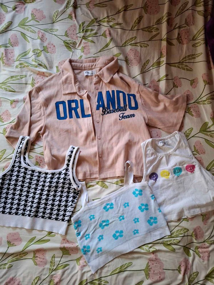 3 tank top and 1 jacket combo