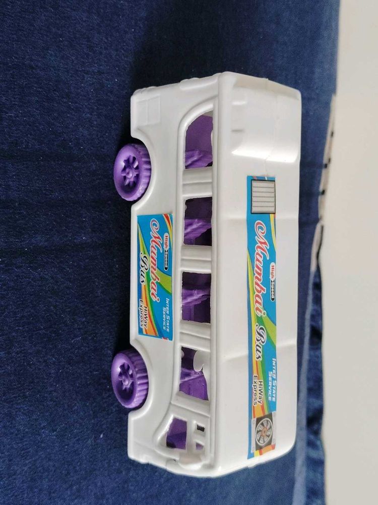 Toy Bus White