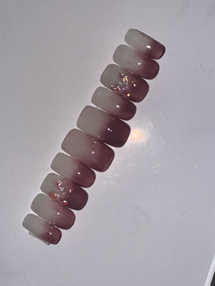 Mauve Ombre Press-On Nails