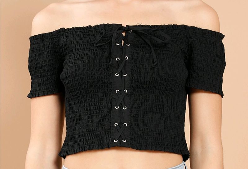black crop top